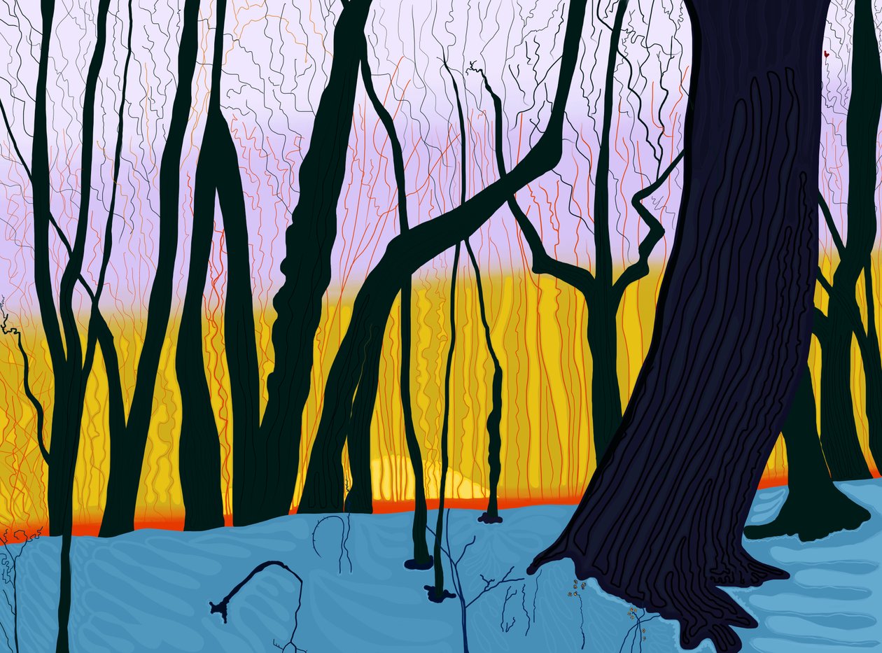 Zomertijd, Ochtend, Prospect Park (digitale kunst) door Evan Sklar