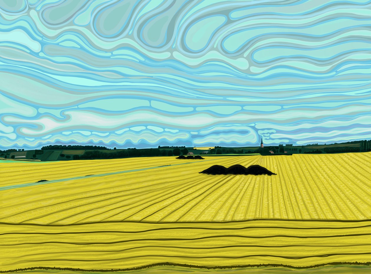 Rand van Calais, Frankrijk (digitale kunst) door Evan Sklar