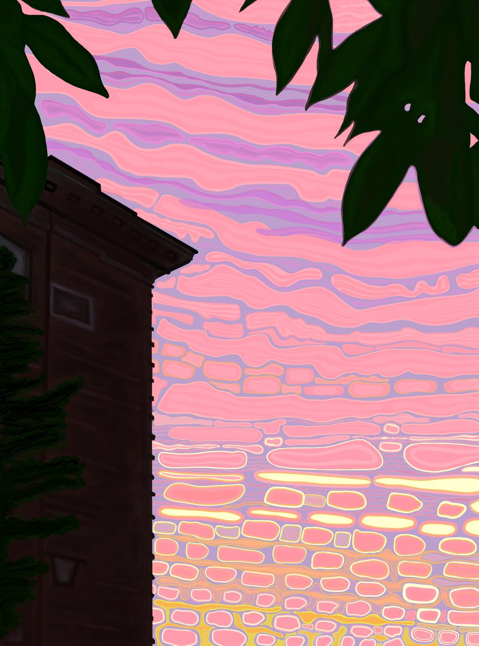 September, 6 AM, 7 straat (digitale kunst) door Evan Sklar
