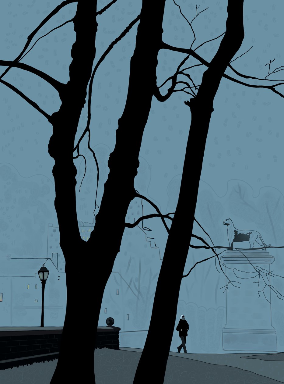 Third Avenue-ingang, Prospect Park (digitale kunst) door Evan Sklar