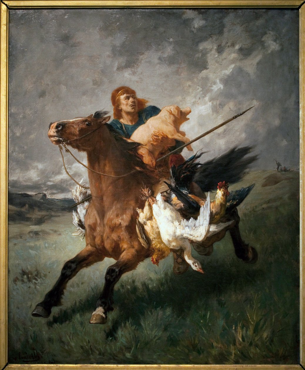 Een plunderaar door Evariste Vital Luminais