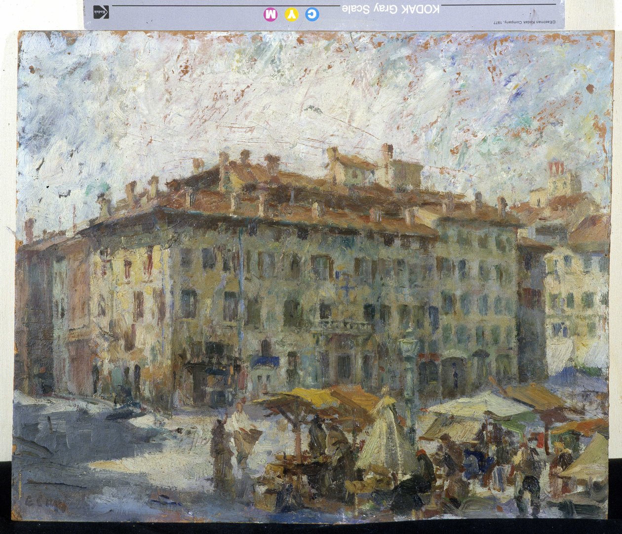 Mercato op Piazza Grande in Modena door Evaristo Cappelli