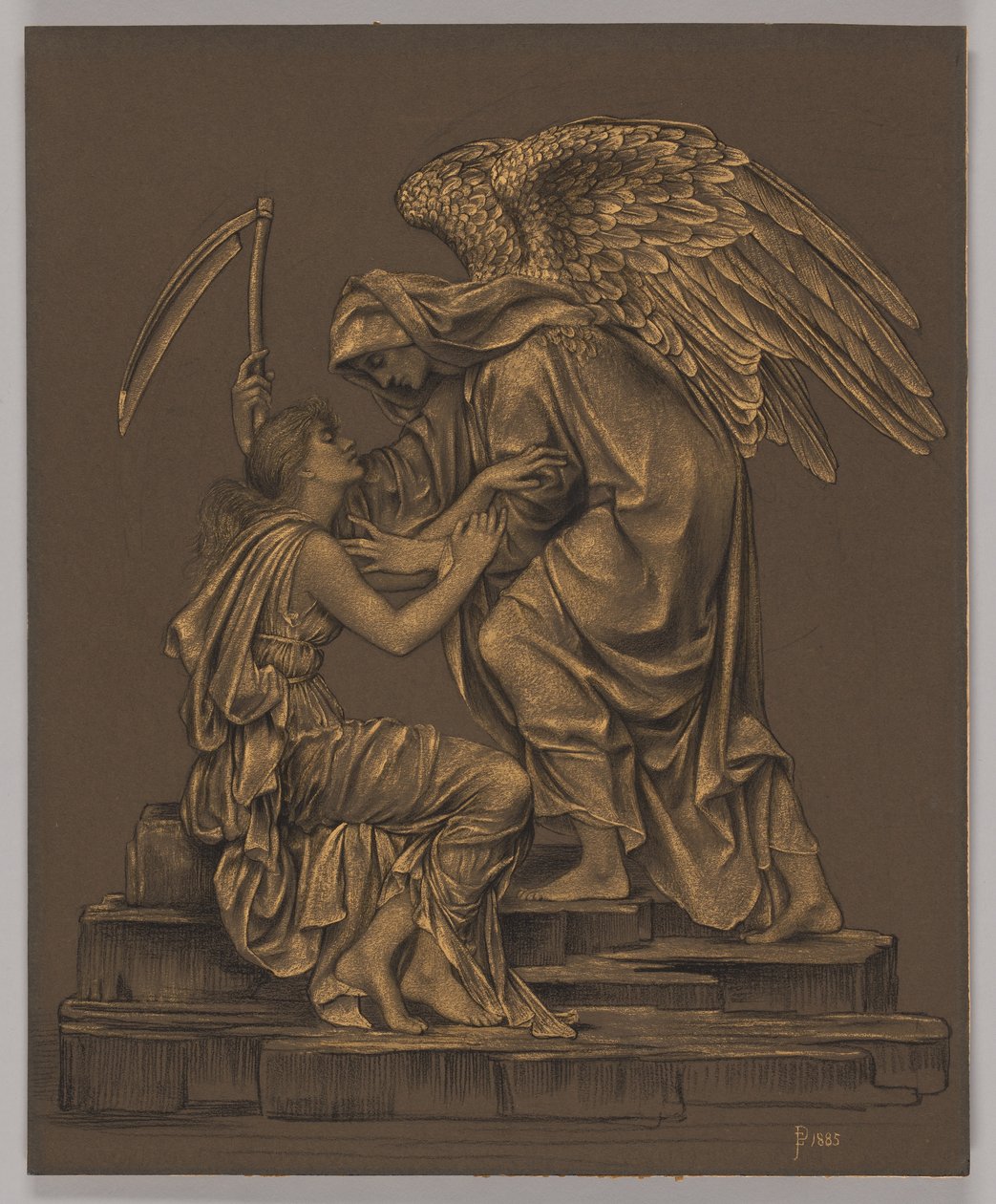 De Engel des Doods door Evelyn De Morgan