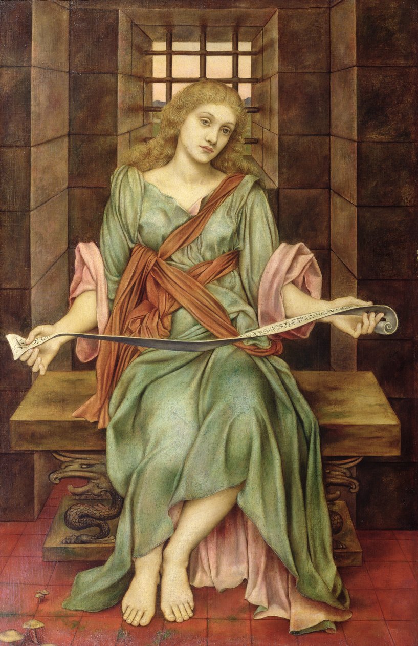 Het gevangenishuis van de ziel, 1888 door Evelyn De Morgan