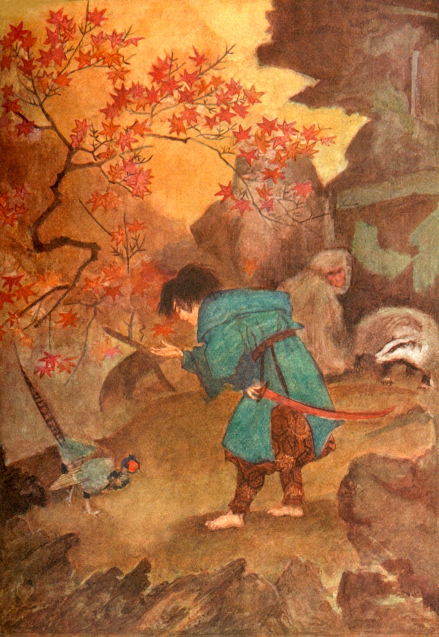 Momotaro en de Fazant, 1912 door Evelyn Paul