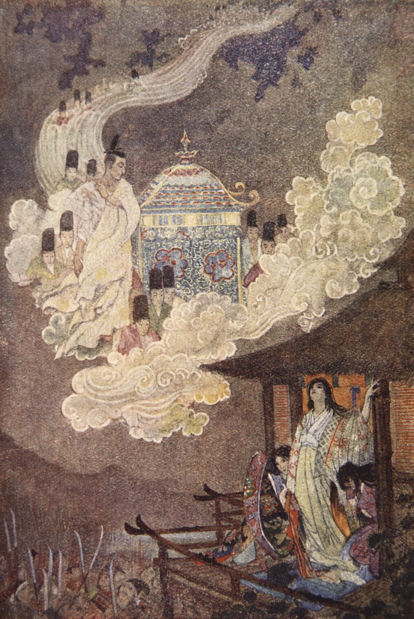 De Maanvolk eisen de Dame Kaguya, illustratie uit 