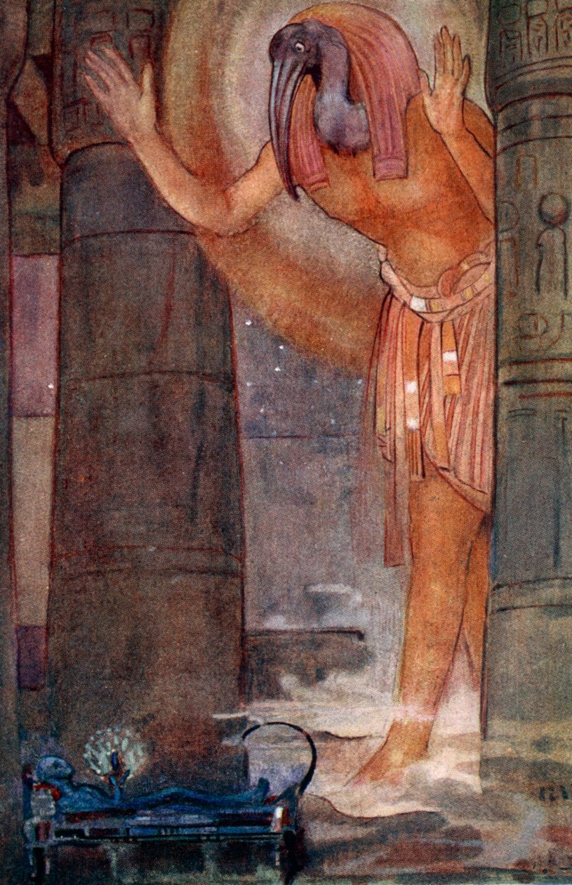 Thoth en de hoofdmagier, 1925 door Evelyn Paul
