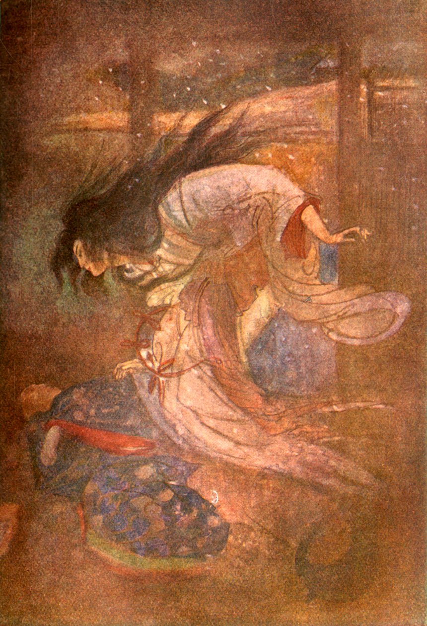 Yuki-Onna, de Dame van de Sneeuw, 1912 door Evelyn Paul