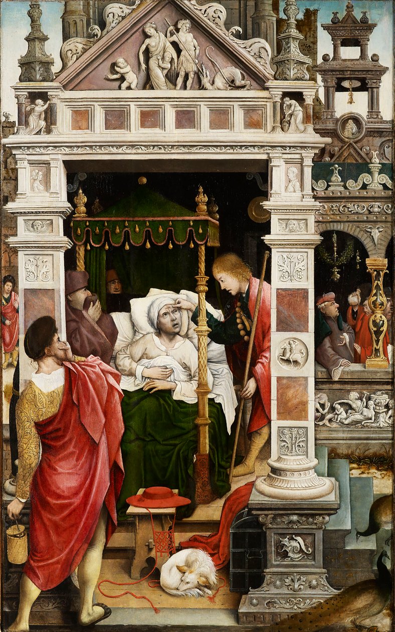Scène uit het leven van Sint Rochus, 1517 door Everaert Orley