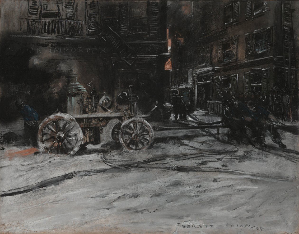 Brandsituatie door Everett Shinn