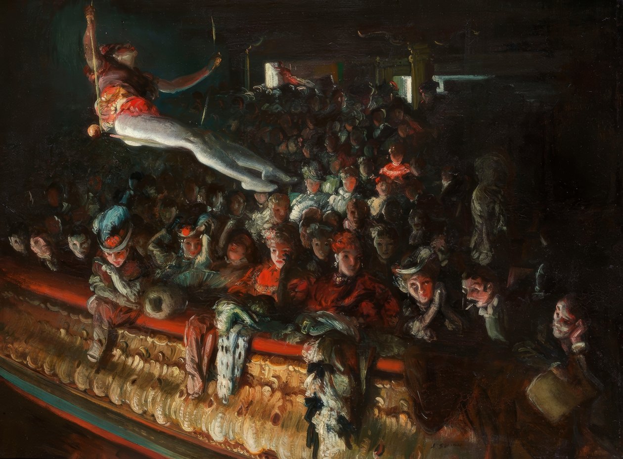 De hippodroom, Londen door Everett Shinn