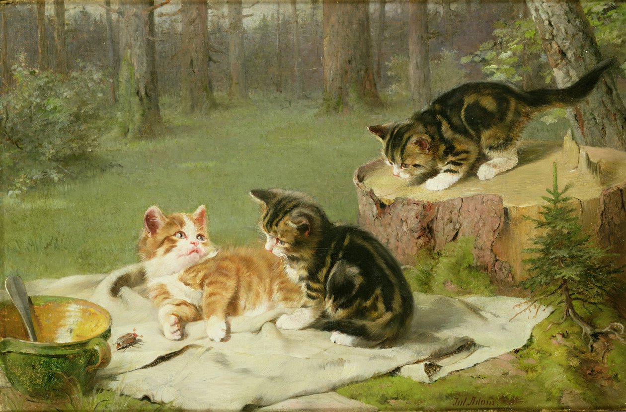 Spelende Kittens door Ewald Honnef