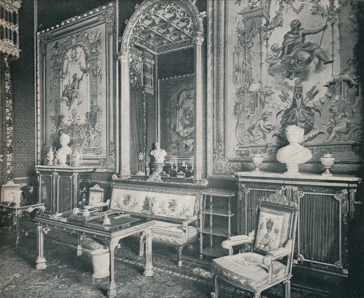 De Tapijtkamer in Windsor Castle, ca. 1899, 1901 door Eyre and Spottiswoode