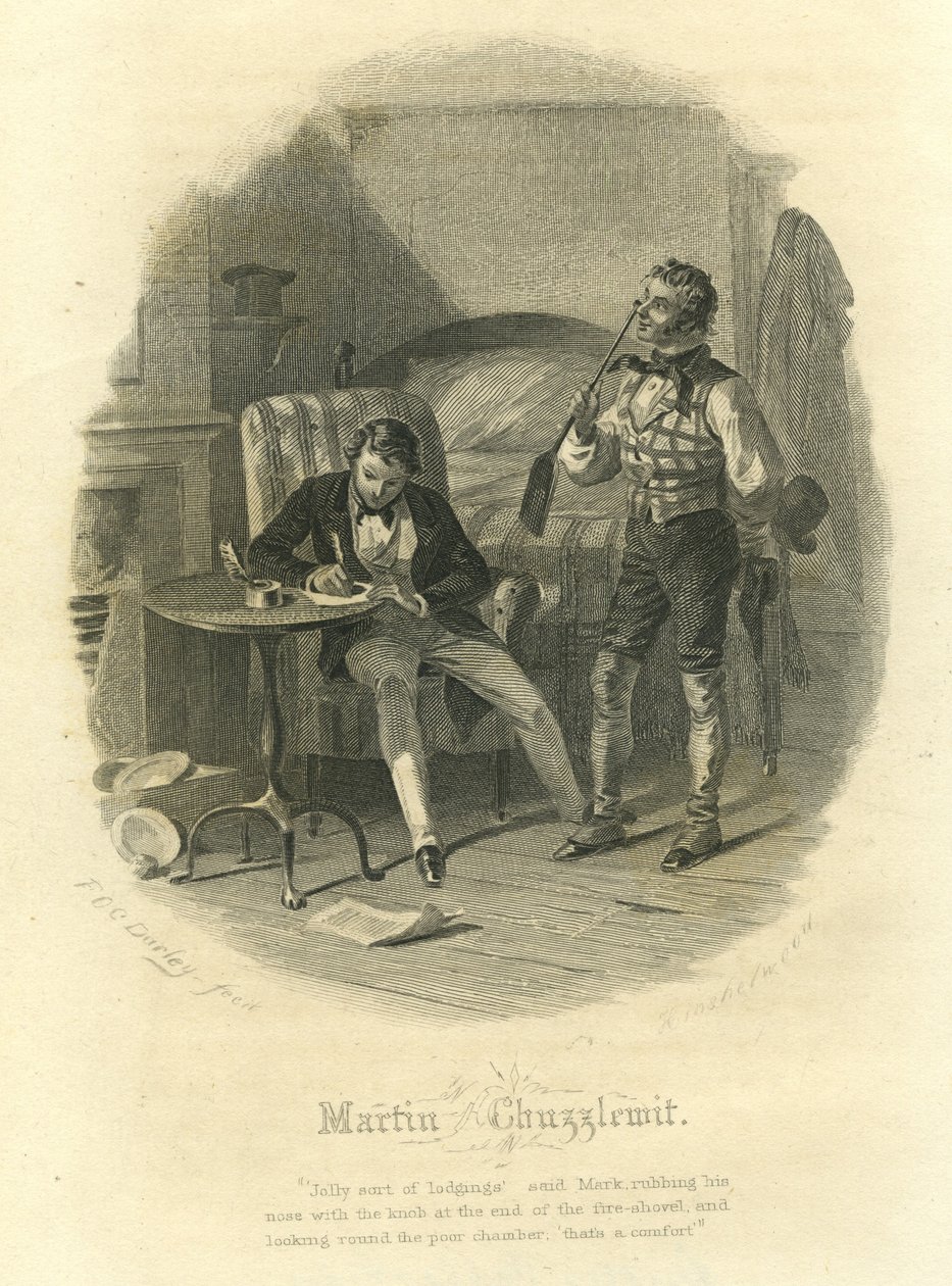 Martin Chuzzlewit: Mark Tapley en Martin Chuzzlewit door F.O.C. and McRae, C. John Darley