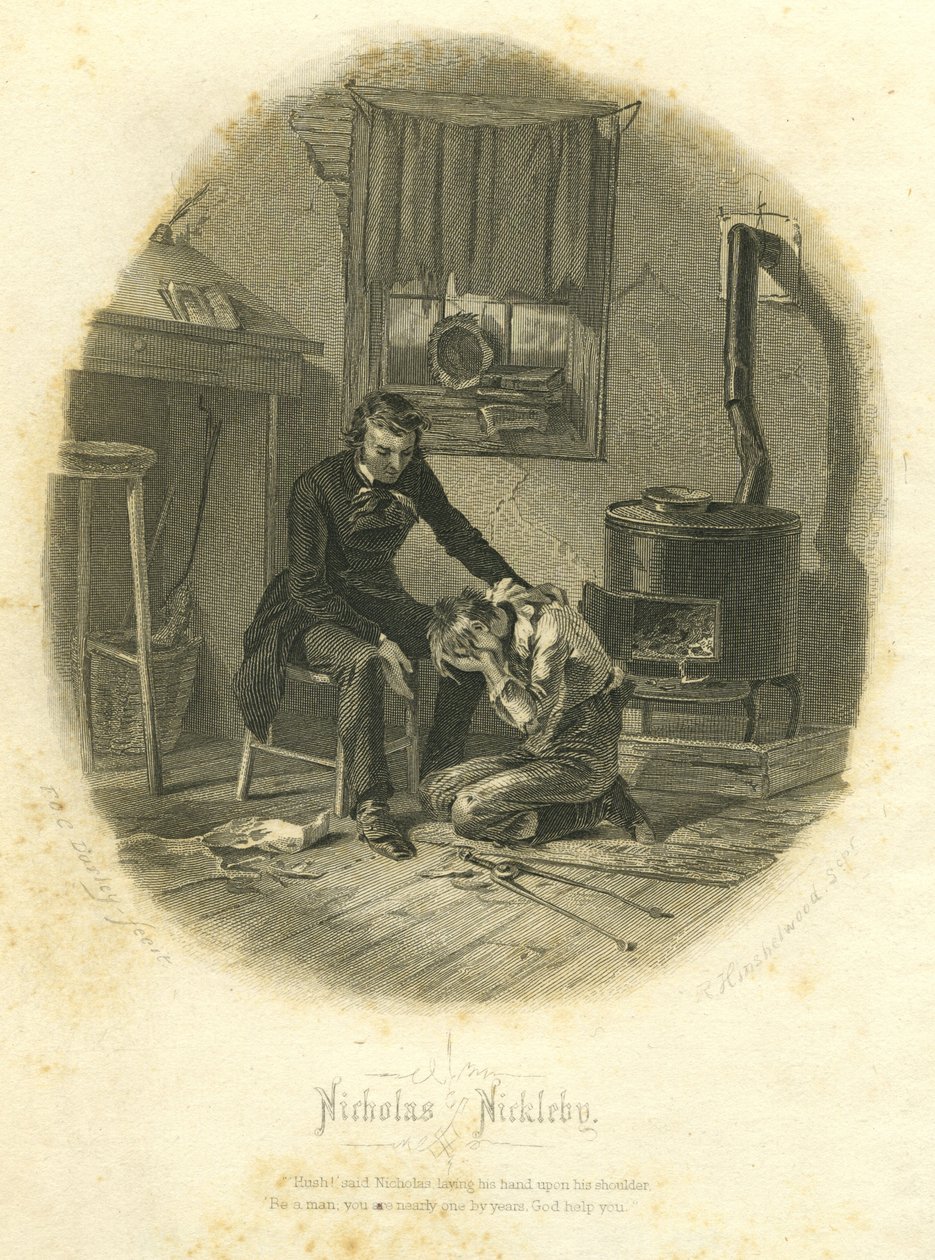 Nicholas Nickleby: Nicholas en Smike, 1867 door F.O.C. and McRae, C. John Darley