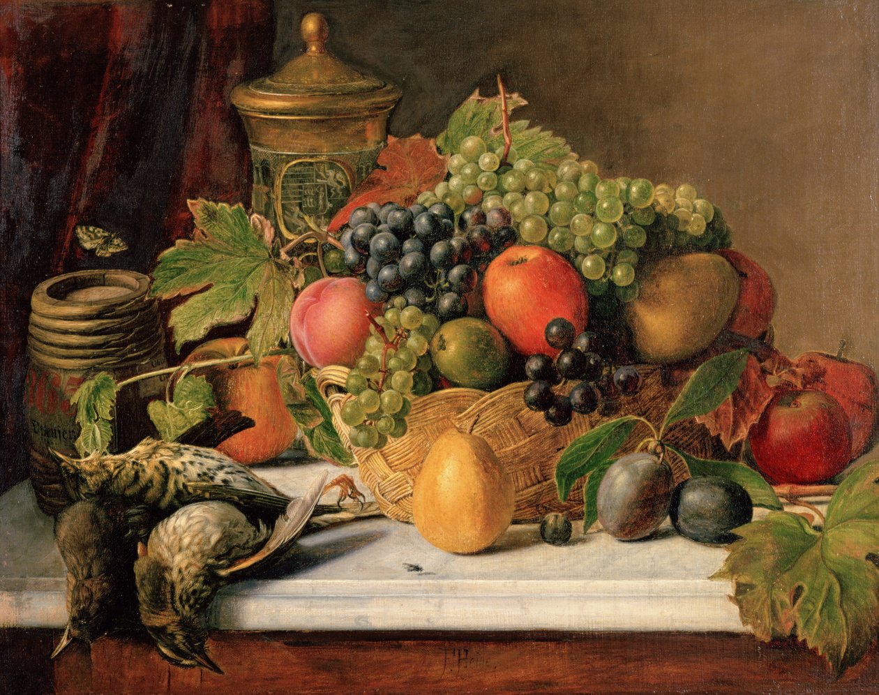 Stilleven door F. Heine