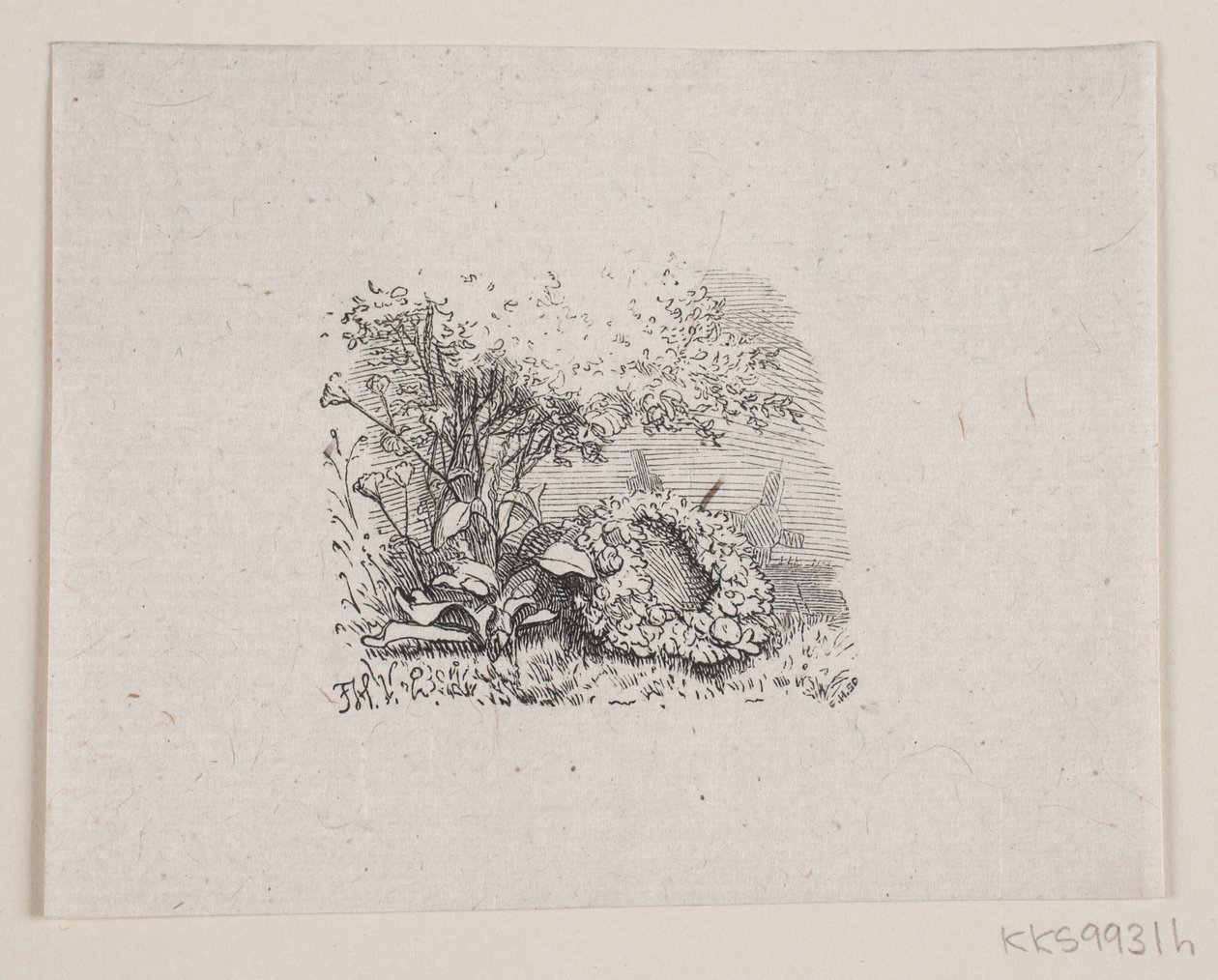 Illustratie bij "De laatste uren", gedicht van H. J. Greensteen door F. Hendriksen