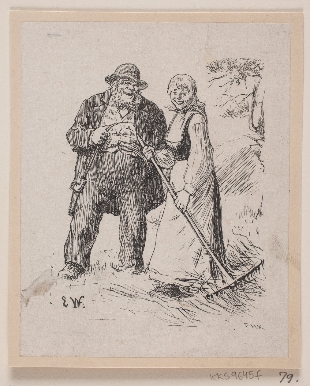 Illustratie voor "Herremandsbruden" door F. Hendriksen