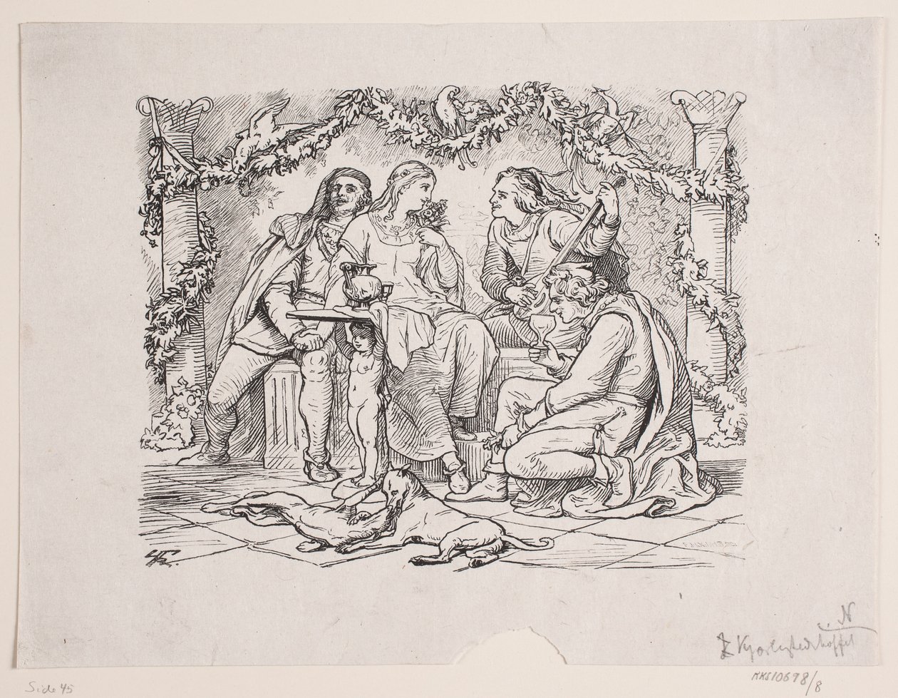 Het hof van liefde in Narbonne door F. Hendriksen