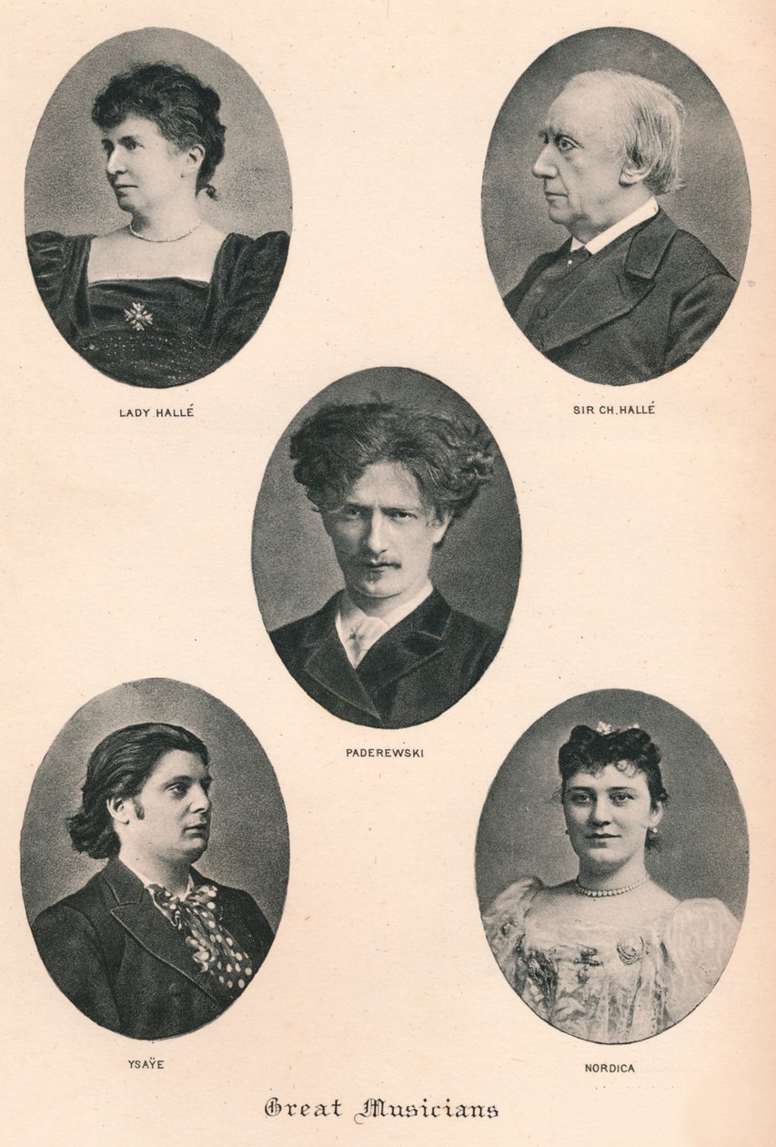Grote muzikanten - Plaat X., ca. 1880, 1895 door F. Jenkins Heliog