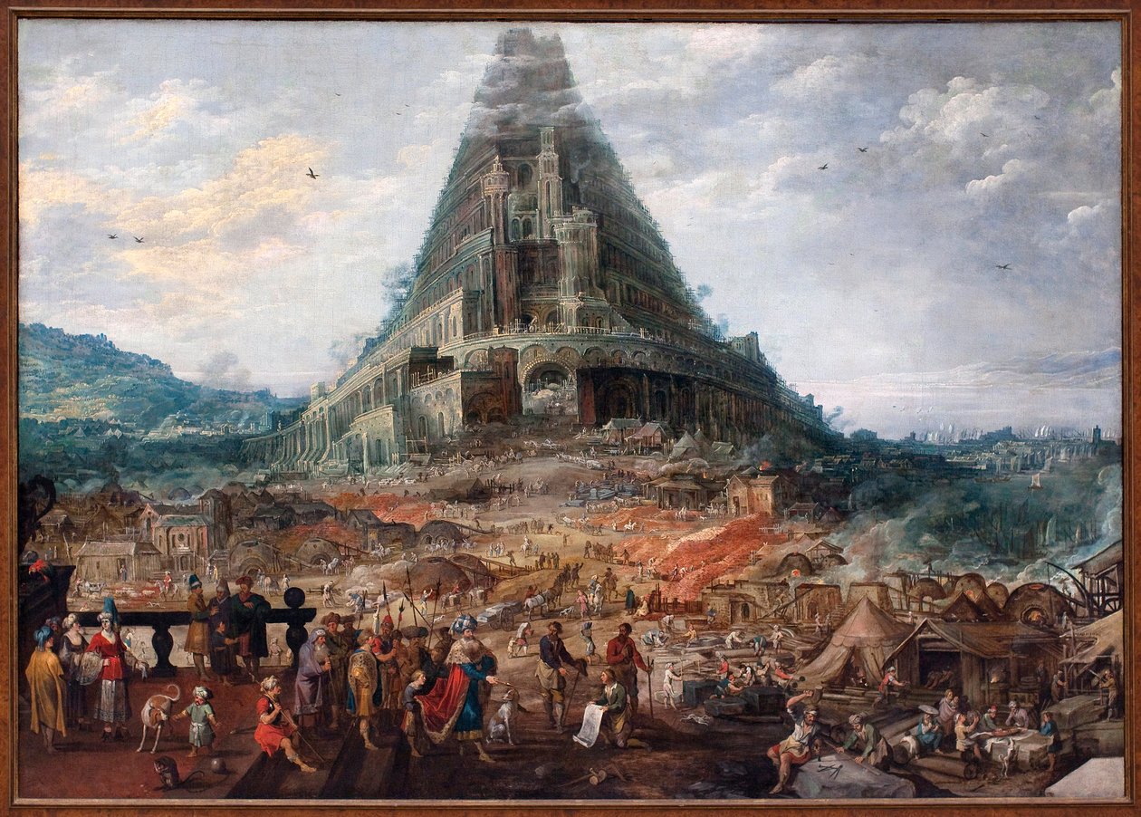 Toren van Babel door F. and Momper J. Francken