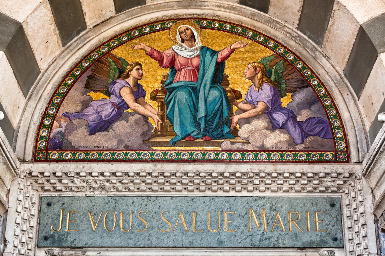 Basiliek Notre-Dame-de-la-Garde, de Hemelvaart, Marseille, Bouches-du-Rhône, 2012 (foto) door Faivre-Duffer Faivre-Duffer