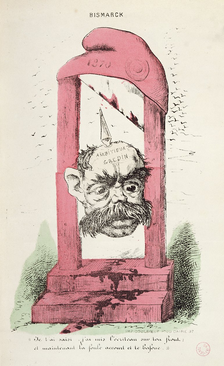 Karikatuur van Otto von Bismarck (1815-98) 1870 door Faustin