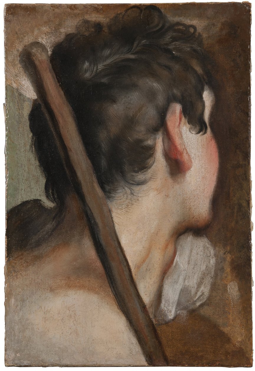 Kop van een herder, studie voor De besnijdenis door Federico Barocci