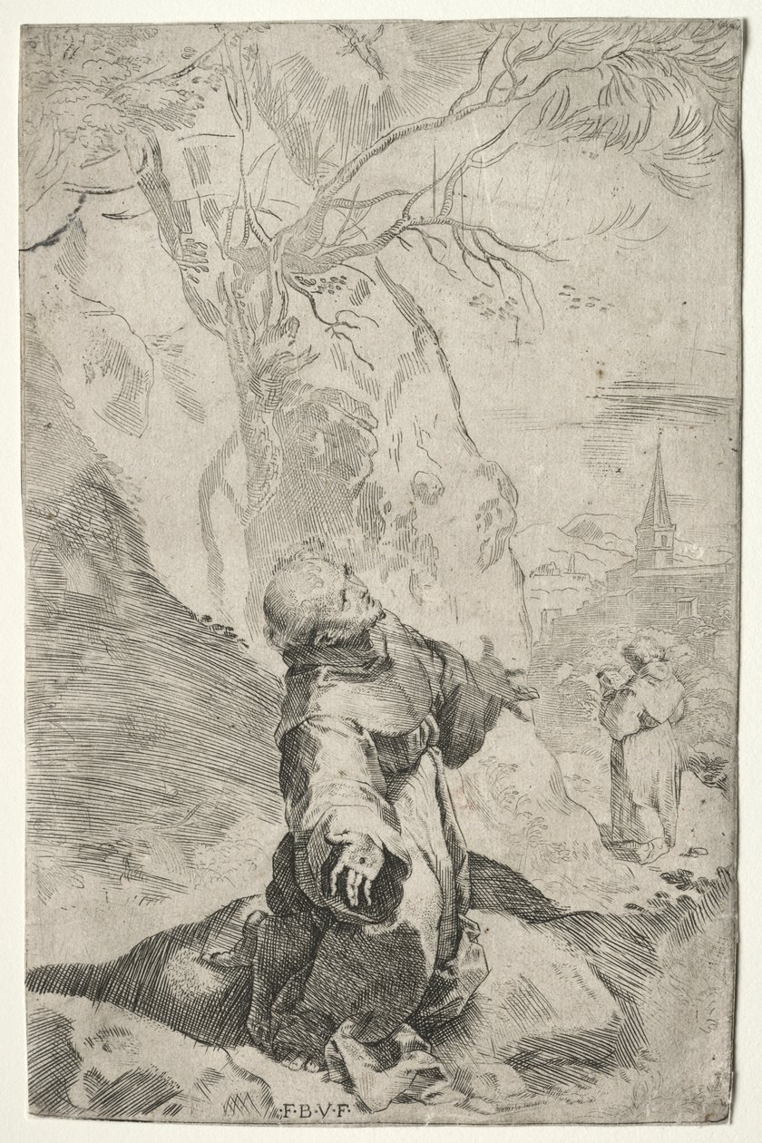 St. Franciscus ontvangt de stigmata door Federico Barocci