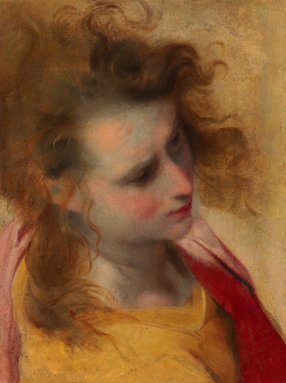 Kopstudie van de heilige Johannes de Evangelist door Federico Barocci