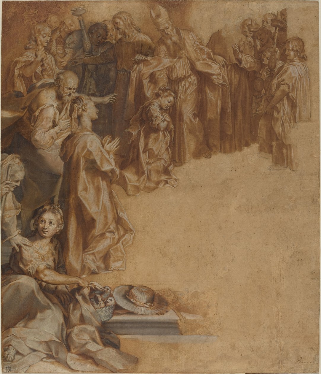 De Presentatie van de Maagd in de Tempel door Federico Barocci