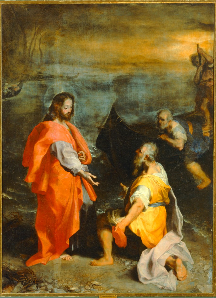Christus en de vissers door Federico Fiori Barocci or Baroccio