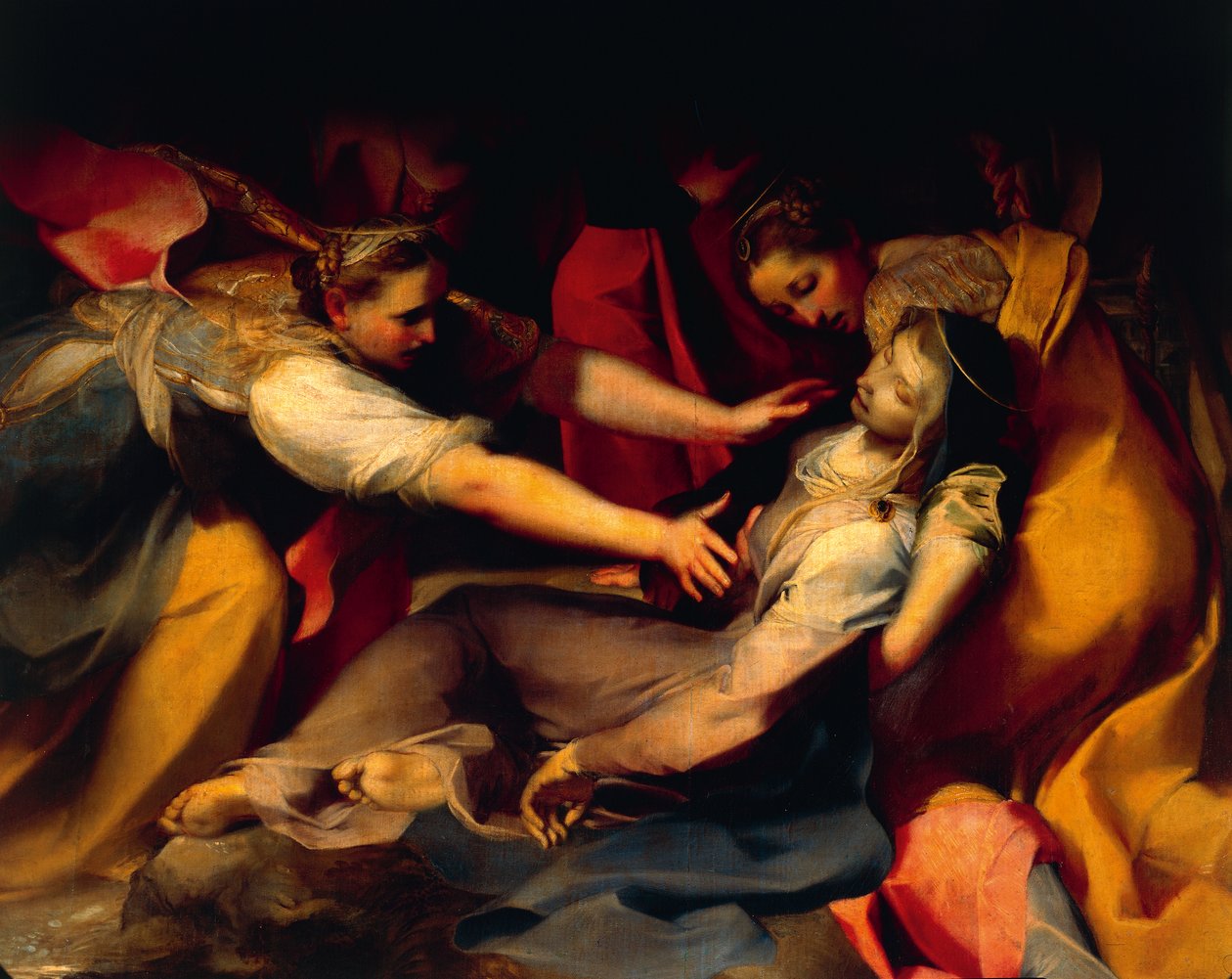Flauwvallen van de Maagd, detail van de 
