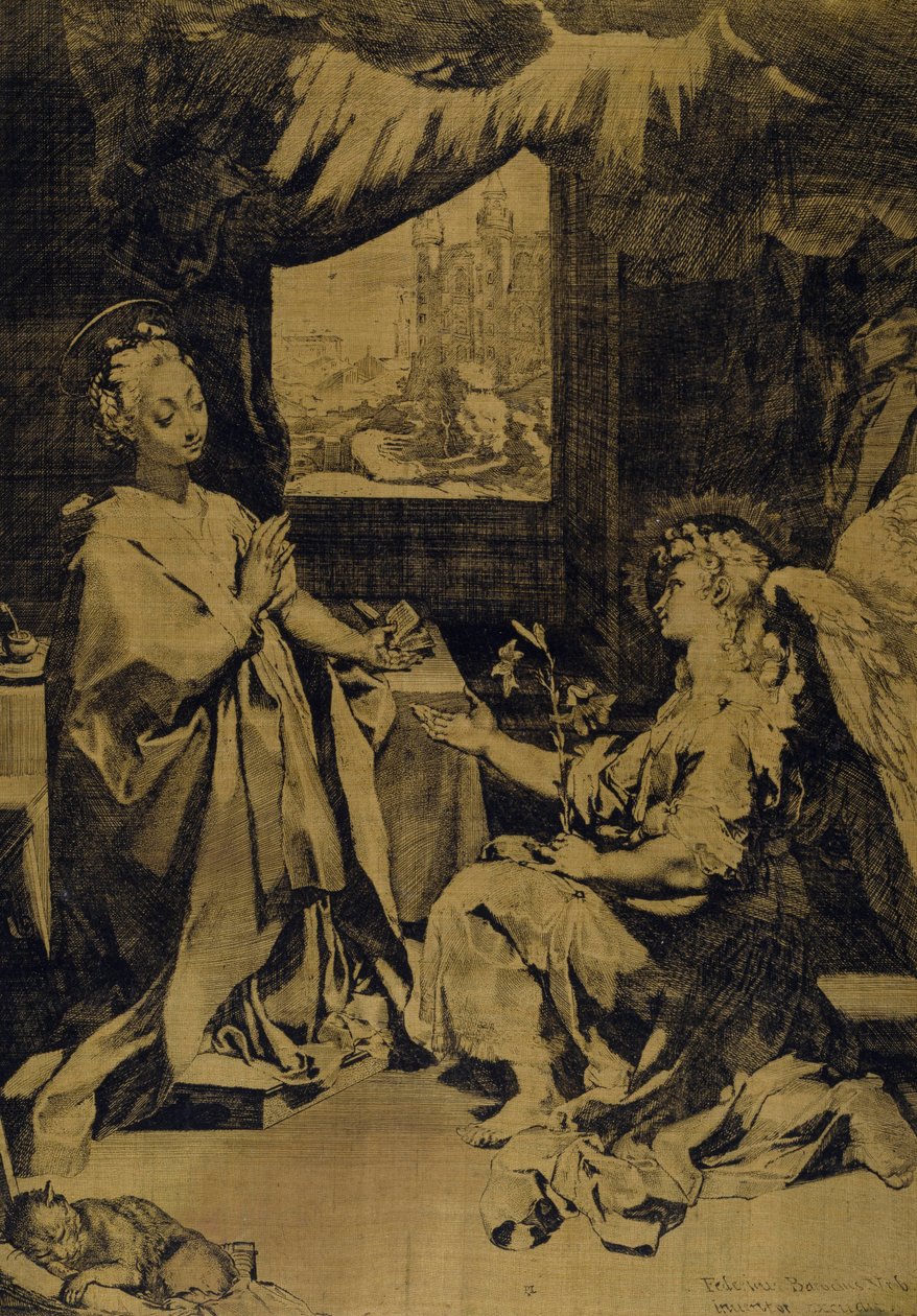 De Aankondiging door Federico Fiori Barocci or Baroccio