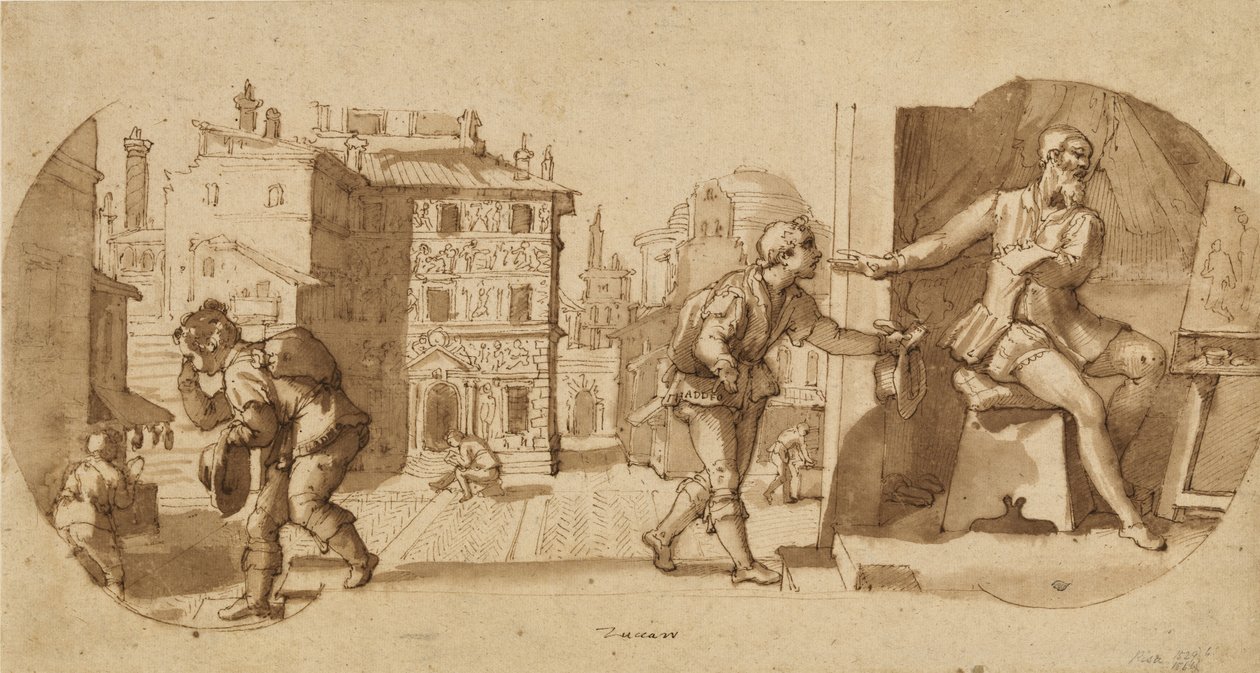 Episode uit het leven van Taddeo Zuccaro door Federico Zuccaro
