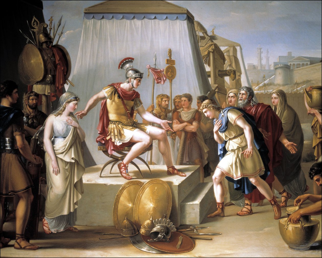 De continentie van Scipio,19e eeuw (olieverf op doek) door Federico de Madrazo y Kuntz
