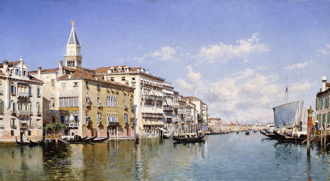 Het Grote Kanaal, Venetië, 1883 door Federico del Campo