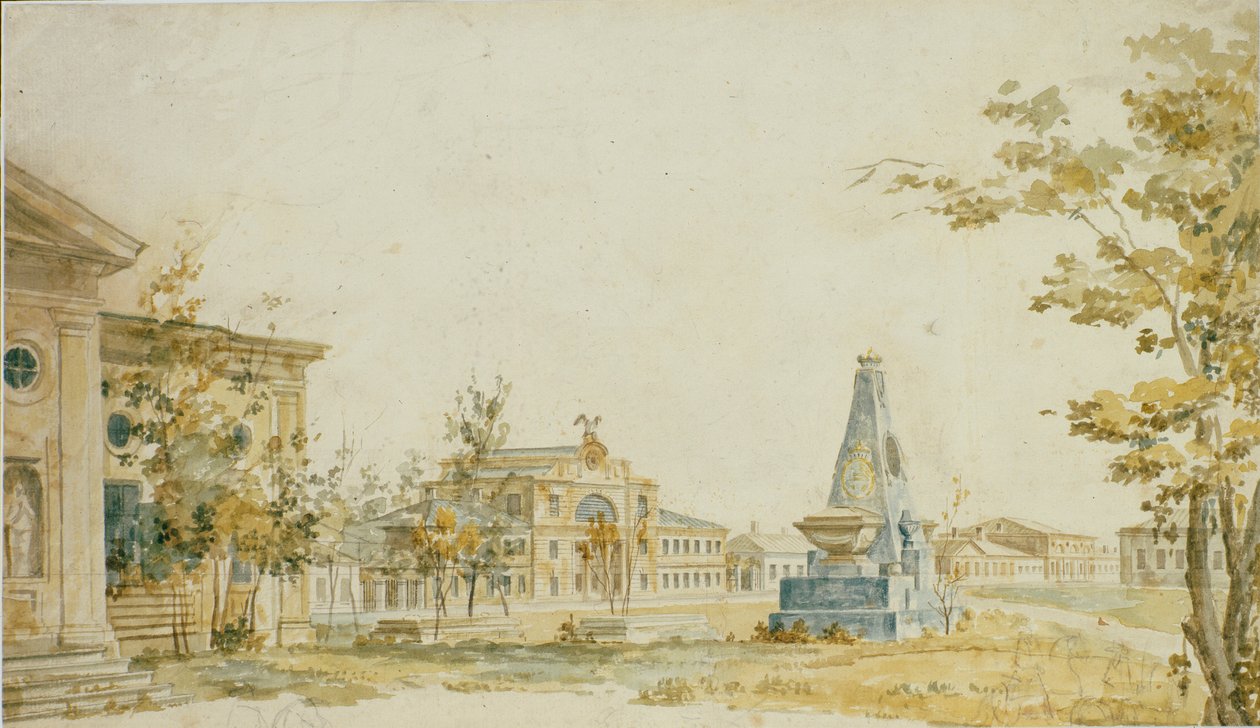 Het plein in Kherson, 1797 door Fedor Yakovlevich Alekseev