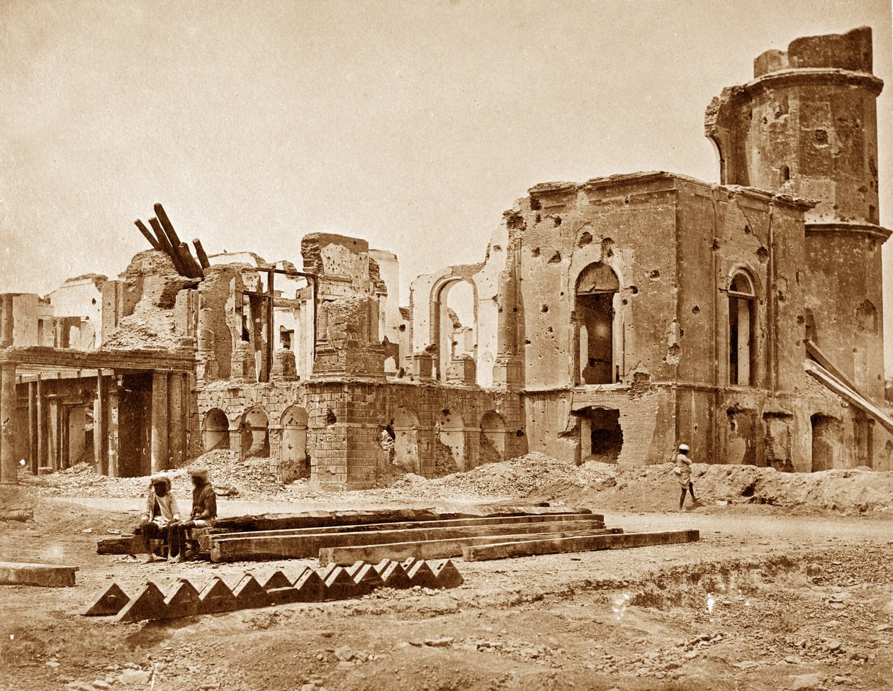 De Residentie, Lucknow door Felice Beato