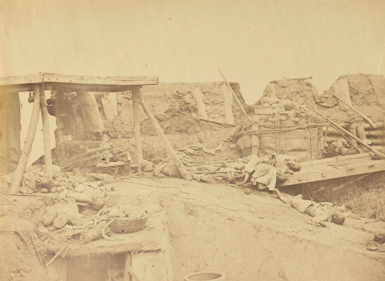 Interieur van de Britse ingang, Noordfort 21 augustus 1860 door Felice Beato