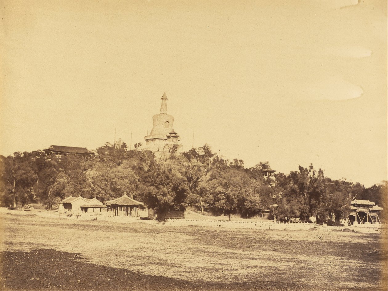 De Grote Pagode in het Keizerlijk Wintertuinpaleis, 29 oktober 1860 door Felice Beato