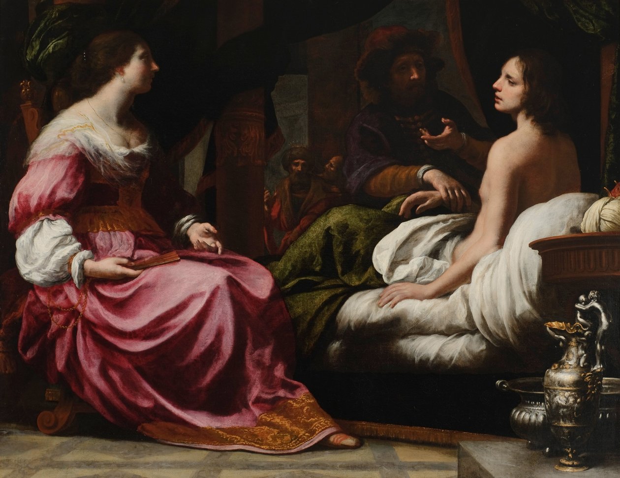Antiochus prins van Syrië en Stratonica zijn stiefmoeder door Felice Ficherelli