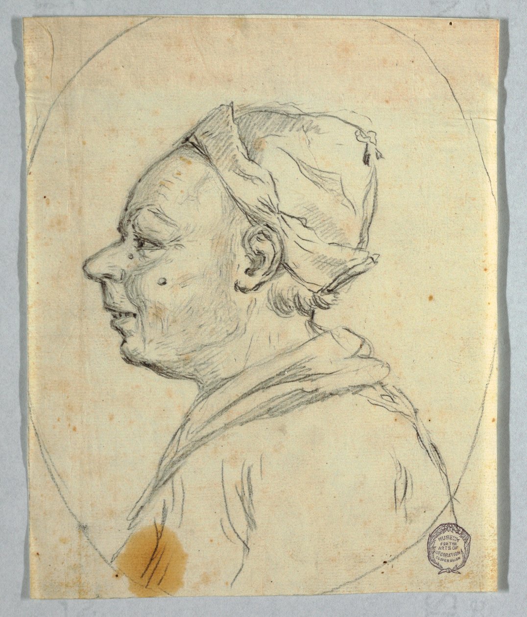 Tekening, Portret van een man, ca. 1820 door Felice Giani