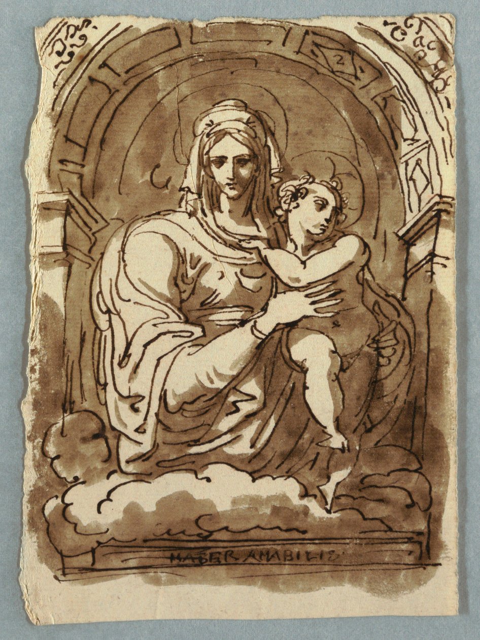 Madonna en kind door Felice Giani