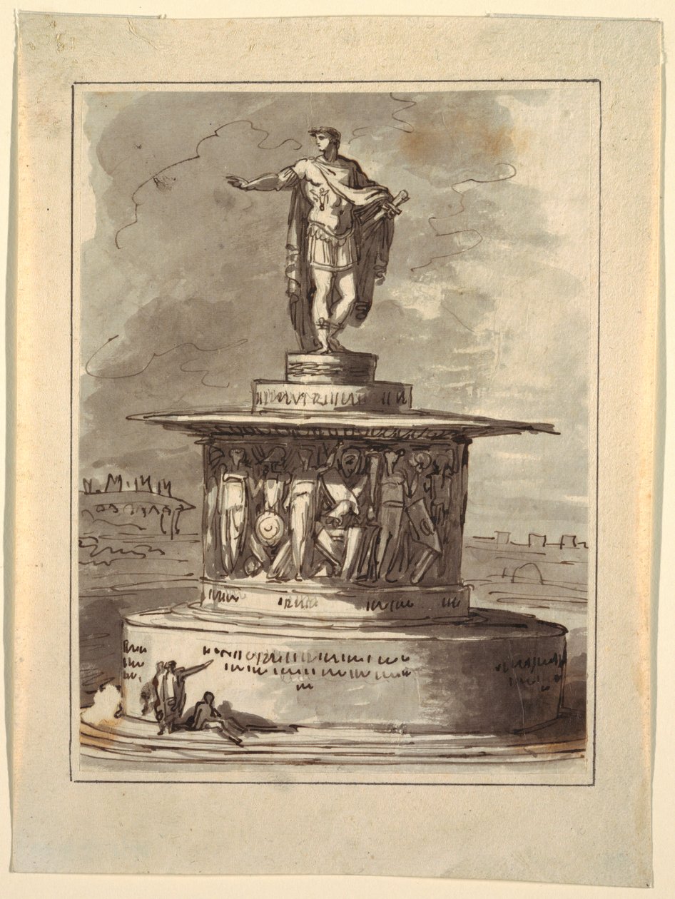 Project voor een monument voor Foro Bonaparte, Milaan, 1800 door Felice Giani