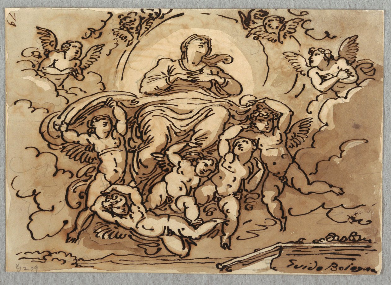 De Aankondiging aan de Maagd, Na Guido Reni door Felice Giani