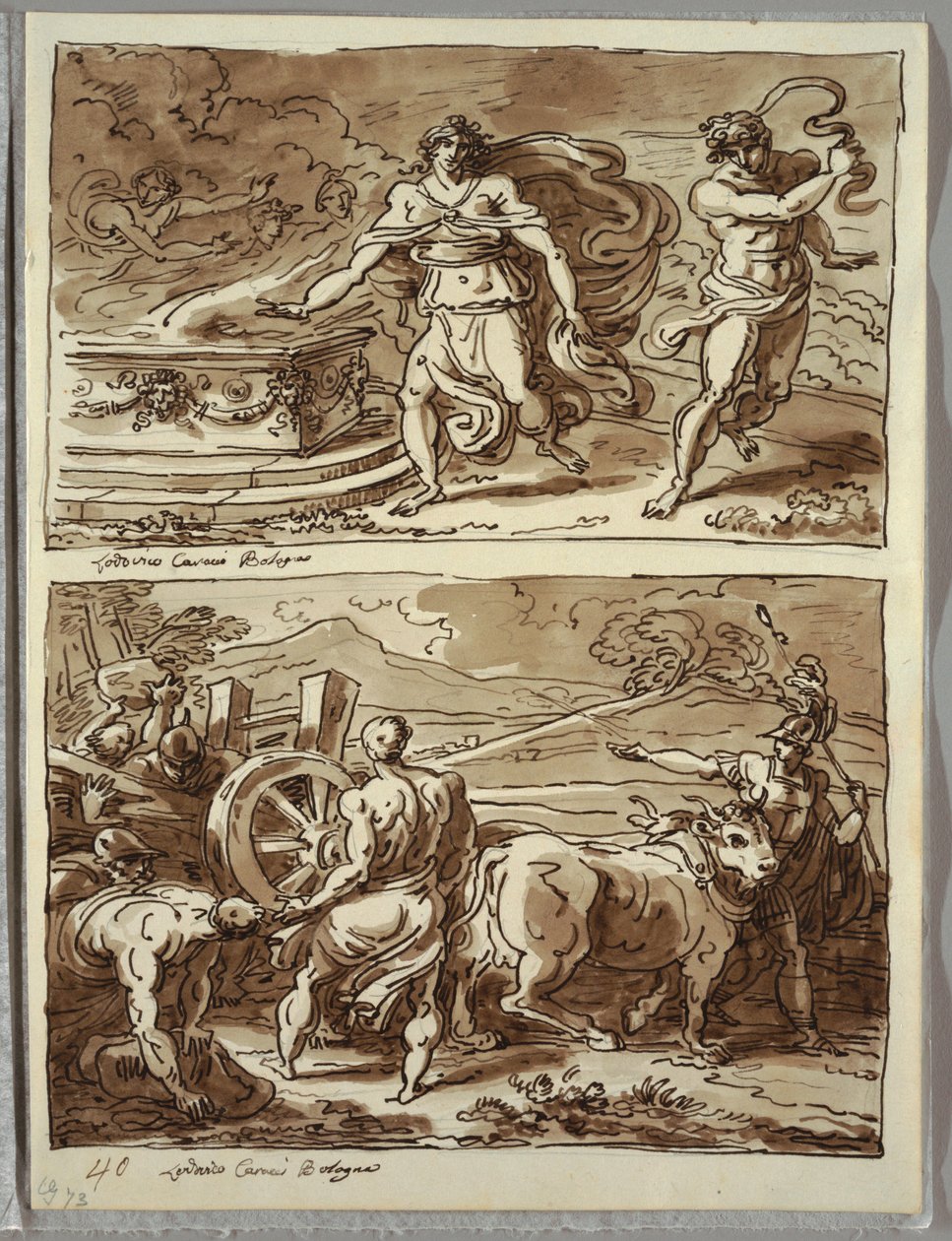 De Lupercalia-feesten door Felice Giani