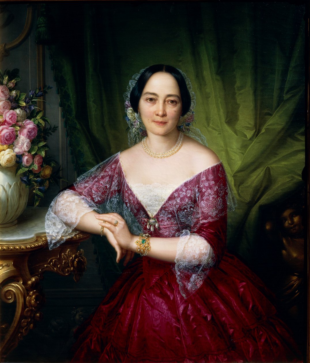 Portret van Anne Opulich door Felice Schiavoni