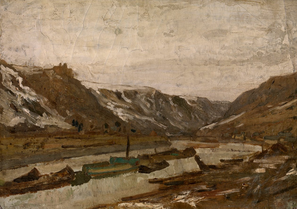 Aken in Dinant door Félicien Rops
