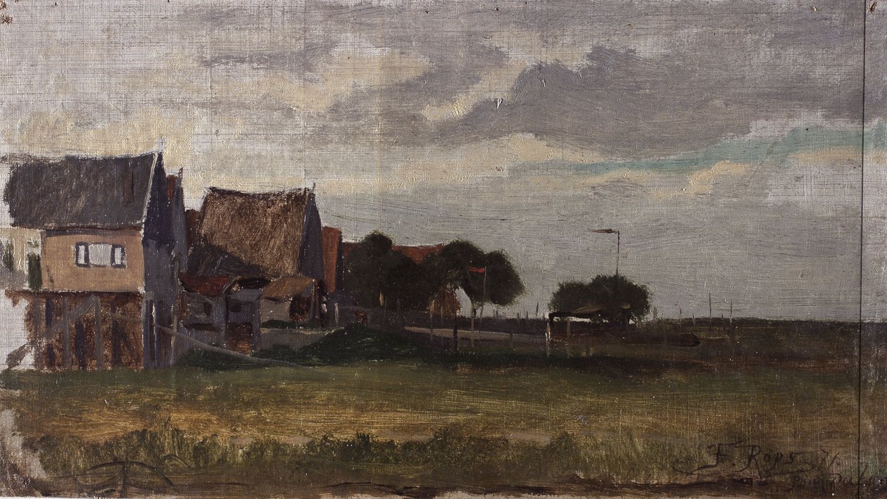Landschap in Zweden door Félicien Rops